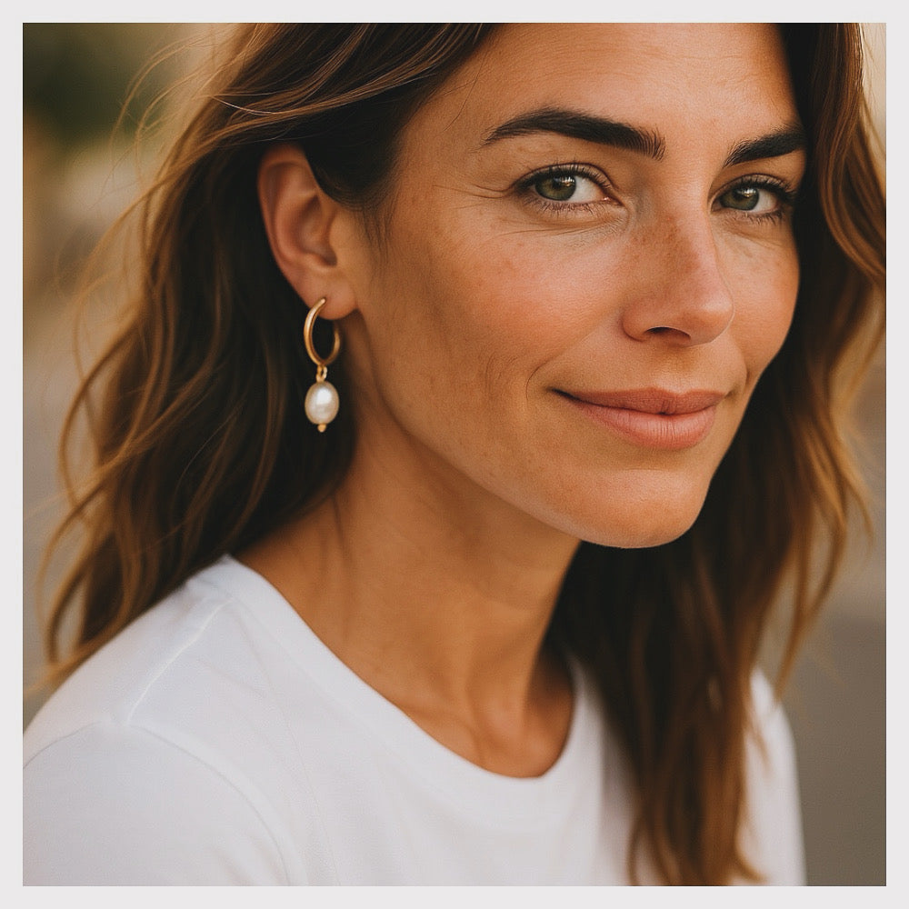 Boucles d’oreilles “Épure” —Anneau fin