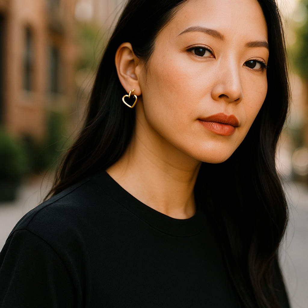 Boucles d’oreilles en forme de cœur